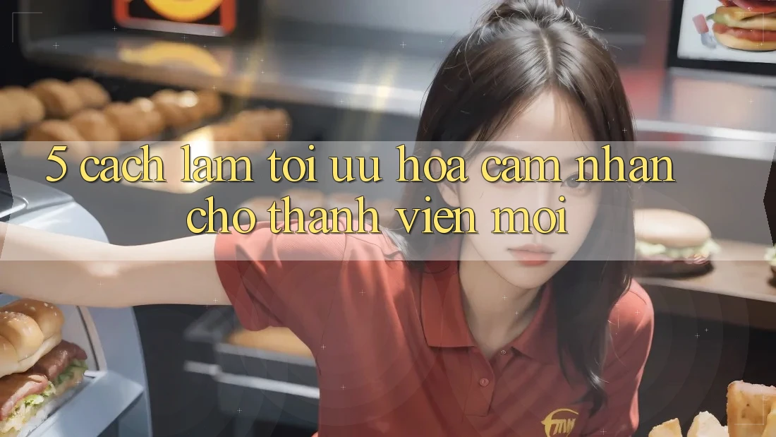 5. Cách làm Tối Ưu Hóa Cảm nhận Cho Thành Viên Mới 5. Cách làm Tối Ưu Hóa Cảm nhận Cho Thành Viên Mới
