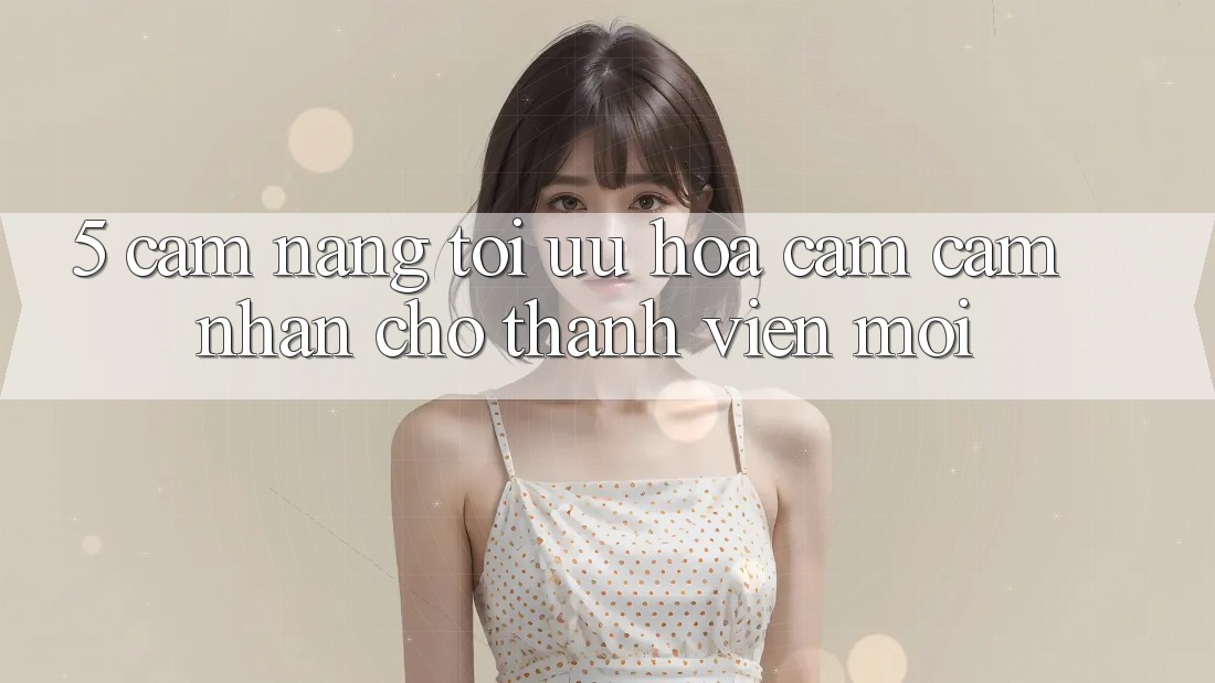 5. Cẩm nang Tối Ưu Hóa Cảm cảm nhận Cho Thành Viên Mới 5. Cẩm nang Tối Ưu Hóa Cảm cảm nhận Cho Thành Viên Mới