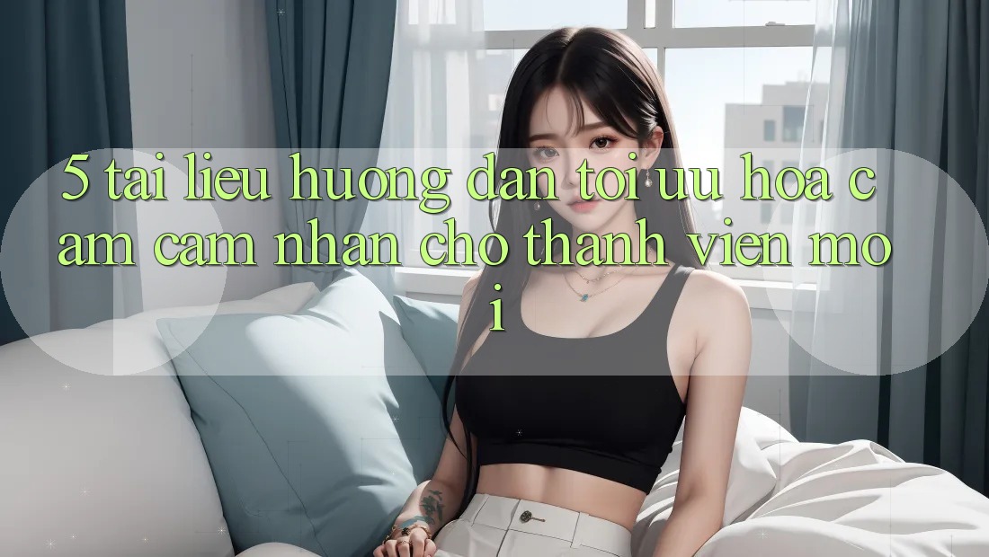 5. Tài liệu hướng dẫn Tối Ưu Hóa Cảm cảm nhận Cho Thành Viên Mới