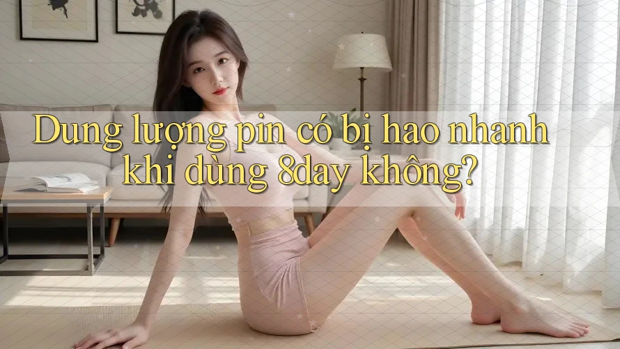 Dung lượng pin có bị hao nhanh khi dùng 8day không? Dung lượng pin có bị hao nhanh khi dùng 8day không?