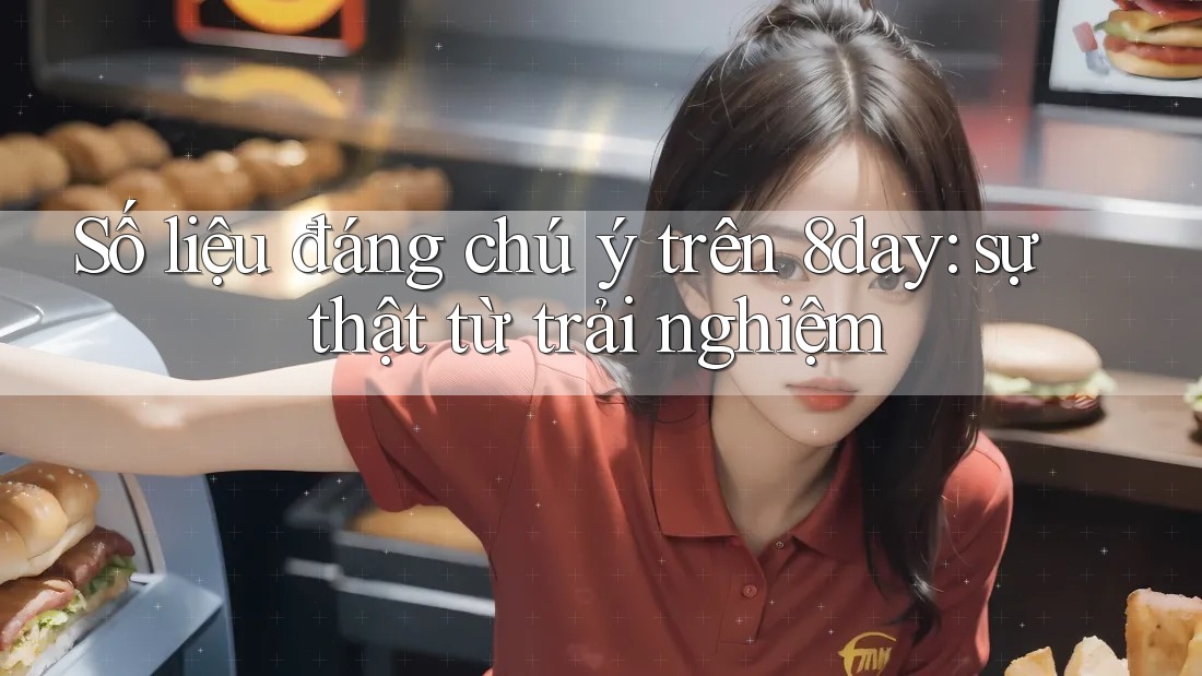 Số liệu đáng chú ý trên 8day: sự thật từ trải nghiệm Số liệu đáng chú ý trên 8day: sự thật từ trải nghiệm