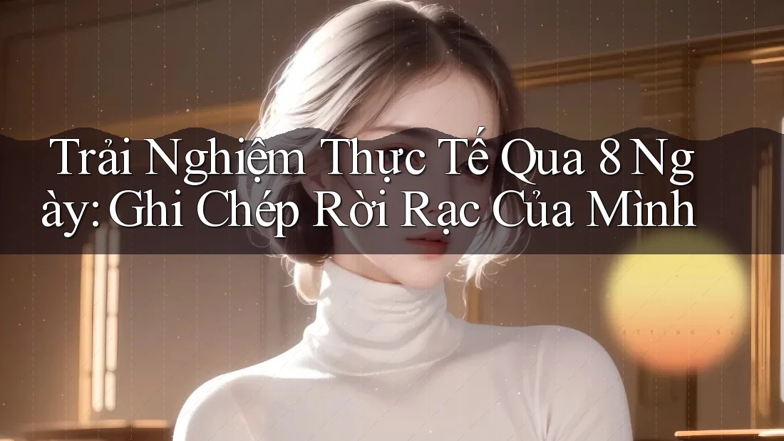 Trải Nghiệm Thực Tế Qua 8 Ngày: Ghi Chép Rời Rạc Của Mình Trải Nghiệm Thực Tế Qua 8 Ngày: Ghi Chép Rời Rạc Của Mình